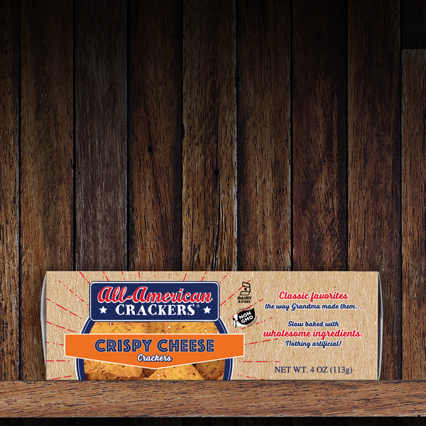 Snack Crackers : Crispy Cheese 6-Pack Case