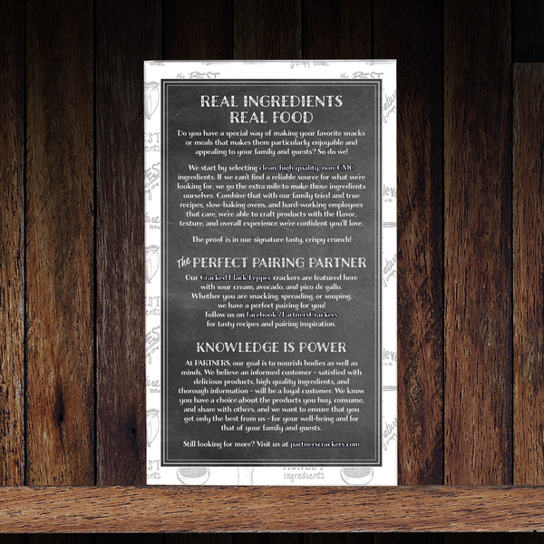 Snack Crackers : Cracked Black Pepper 6-Pack Case