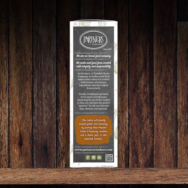 Hors d'Oeuvre Crackers : Roasted Garlic & Rosemary 6-Pack