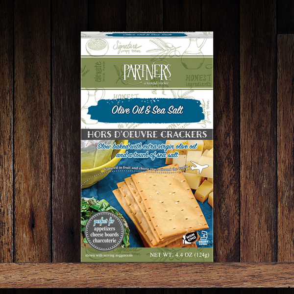 Hors d'Oeuvre Crackers : Olive Oil & Sea Salt 6-Pack
