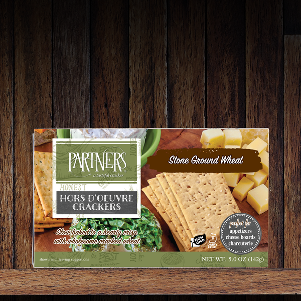 Hors d'Oeuvre Crackers : Stone Ground Wheat 6-Pack