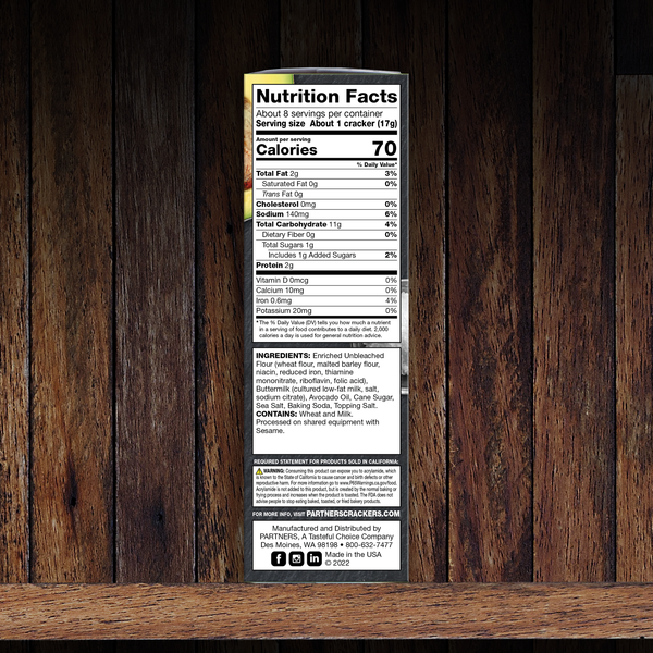 Flatbread Crackers : Avocado Oil & Sea Salt 6-Pack Case