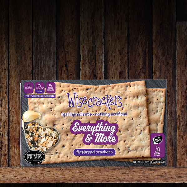 Flatbread Crackers : Everything & More 6-Pack Case