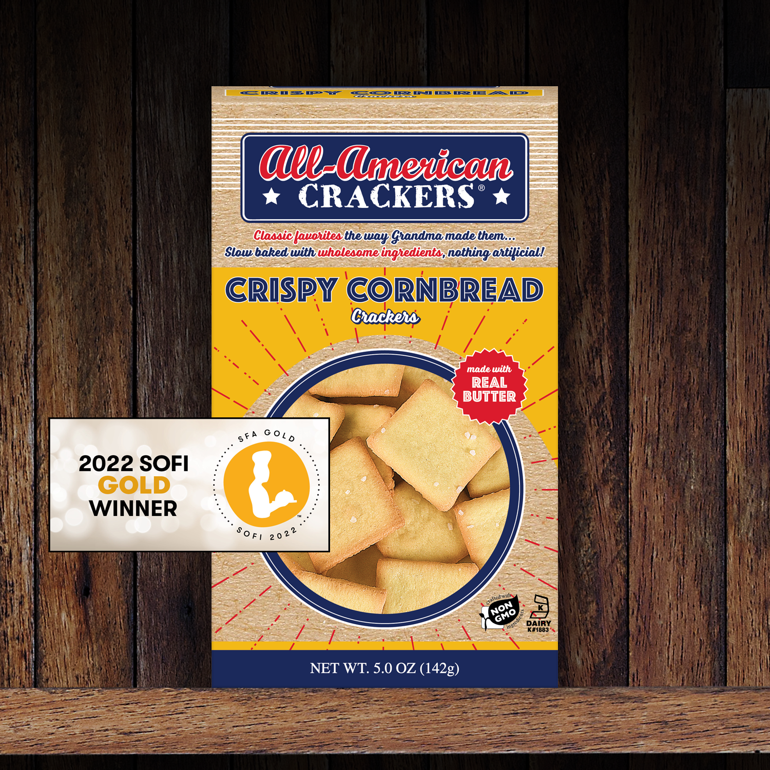 Snack Crackers : Crispy Cornbread