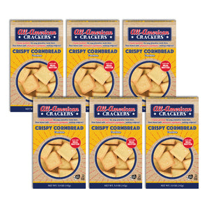Snack Crackers : Crispy Cornbread 6-Pack Case