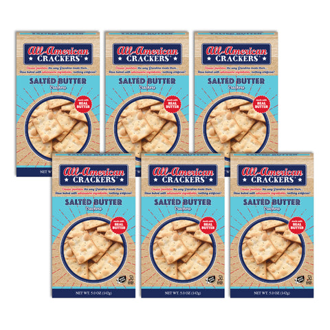 Snack Crackers : Salted Butter 6-Pack Case