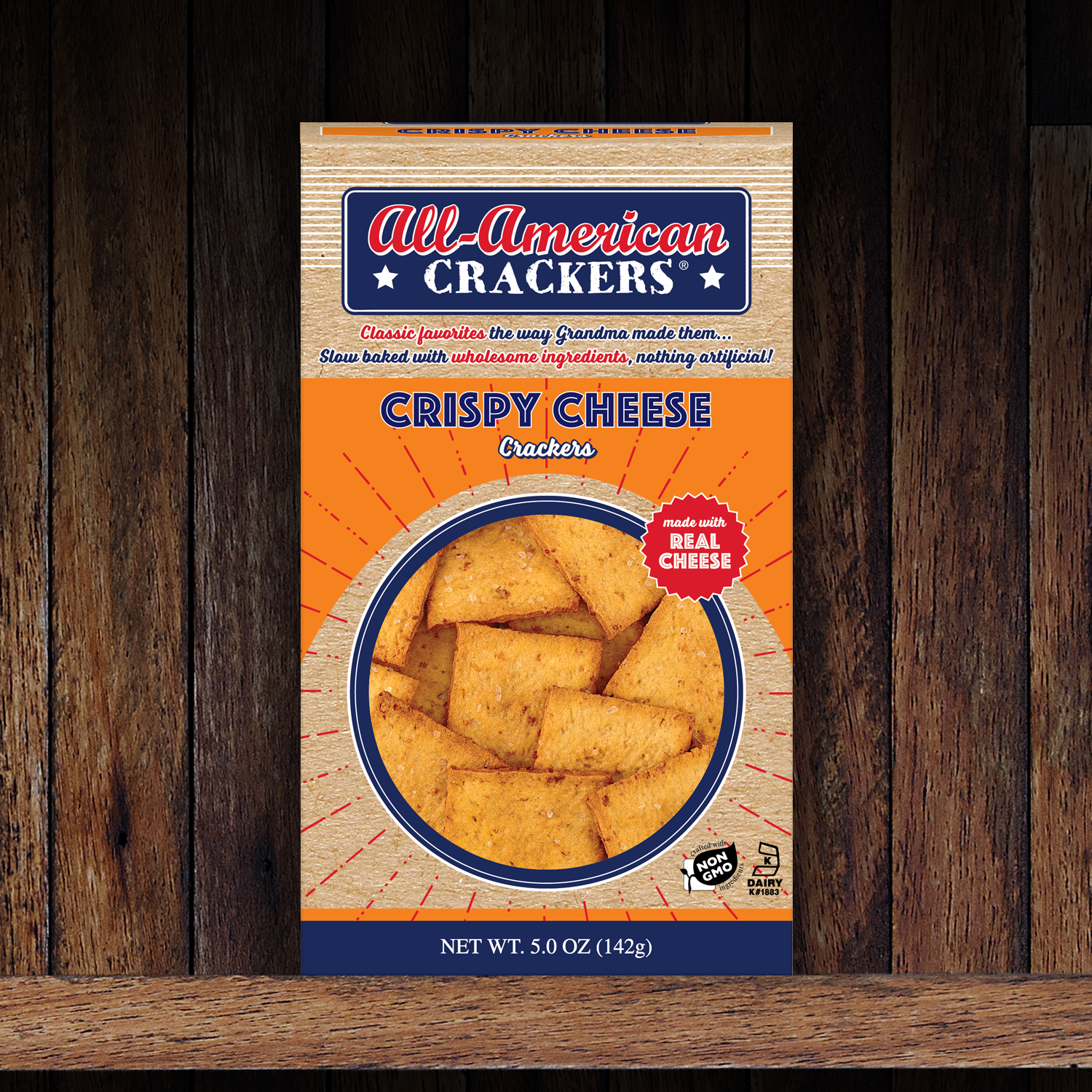 Snack Crackers : Crispy Cheese