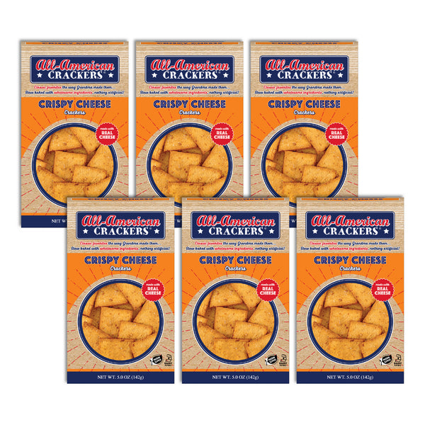 Snack Crackers : Crispy Cheese 6-Pack Case