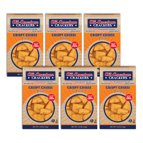 Snack Crackers : Crispy Cheese 6-Pack Case