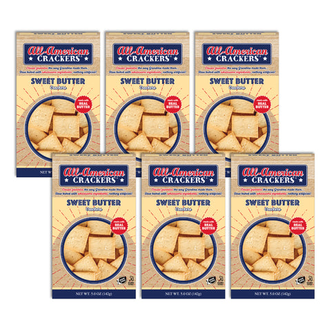 Snack Crackers : Sweet Butter 6-Pack Case