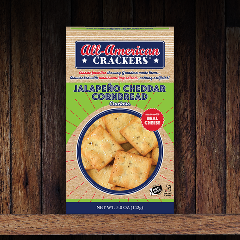Snack Crackers : Jalapeño Cheddar Cornbread