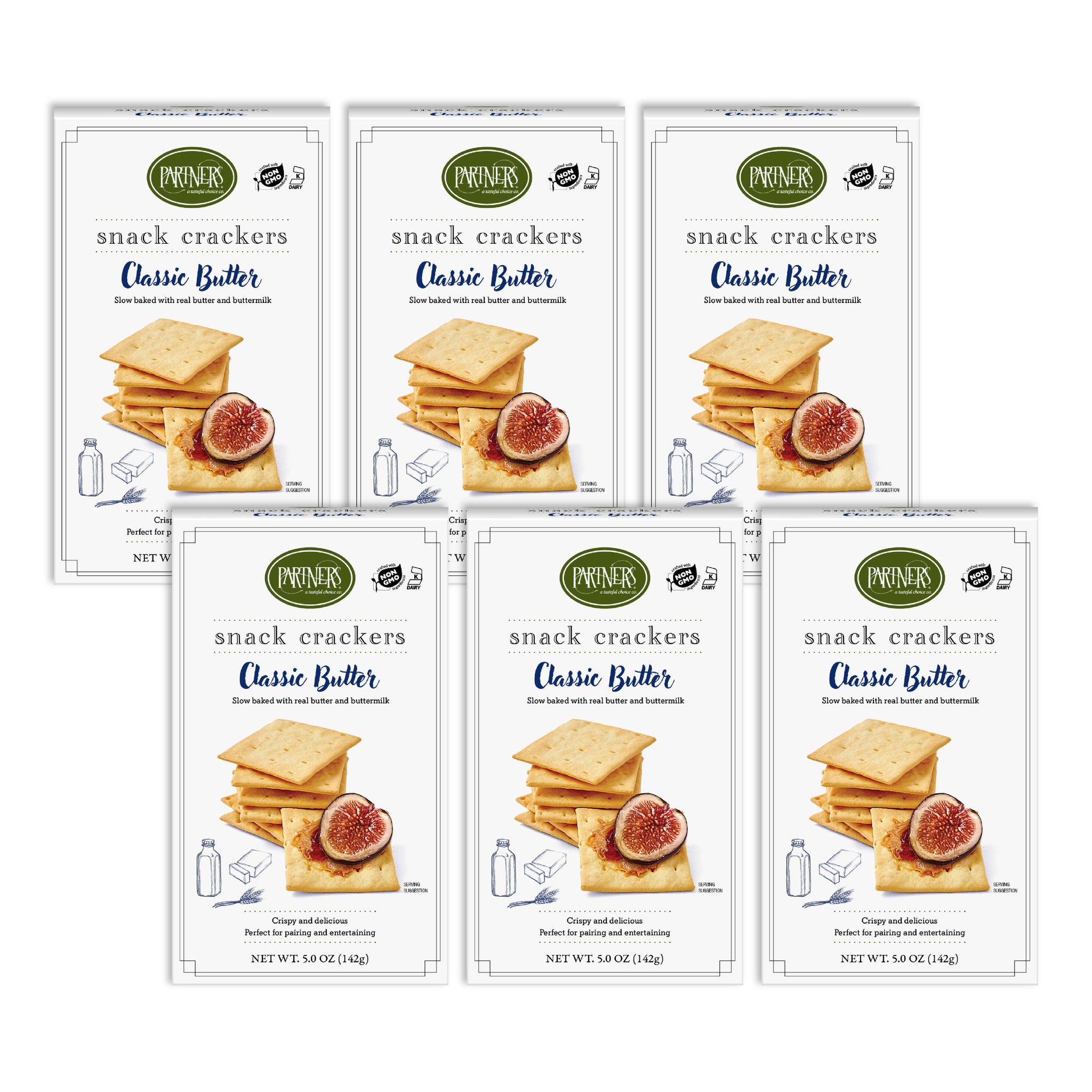 Snack Crackers : Classic Butter 6-Pack Case