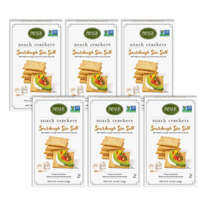 Snack Crackers : Sourdough Sea Salt 6-Pack Case