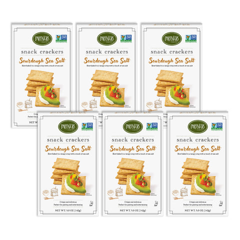 Snack Crackers : Sourdough Sea Salt 6-Pack Case
