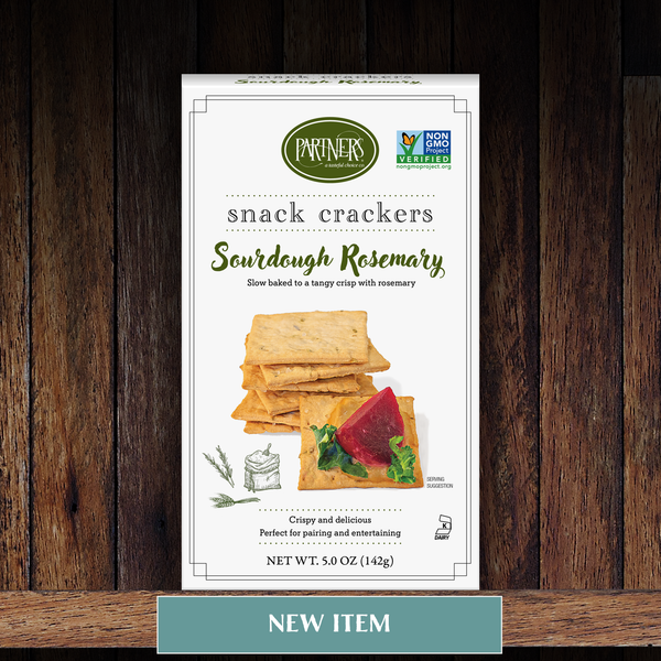 Snack Crackers : Sourdough Rosemary 6-Pack Case