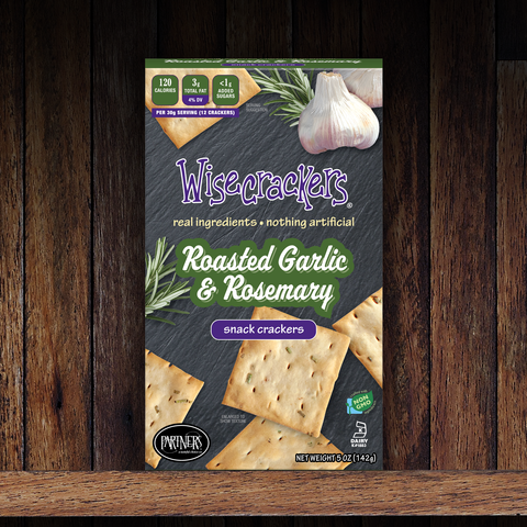 Snack Crackers : Roasted Garlic & Rosemary