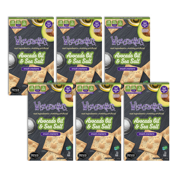 Snack Crackers : Avocado Oil & Sea Salt 6-Pack Case