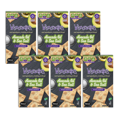 Snack Crackers : Avocado Oil & Sea Salt 6-Pack Case