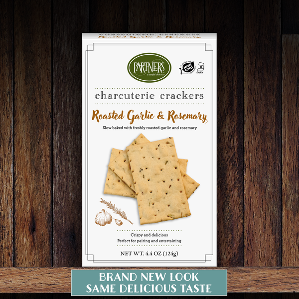 Hors d'Oeuvre Crackers : Roasted Garlic & Rosemary