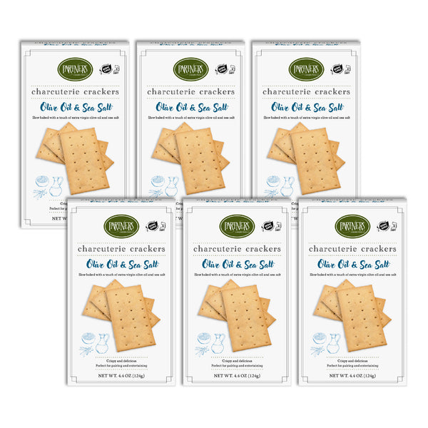 Hors d'Oeuvre Crackers : Olive Oil & Sea Salt 6-Pack