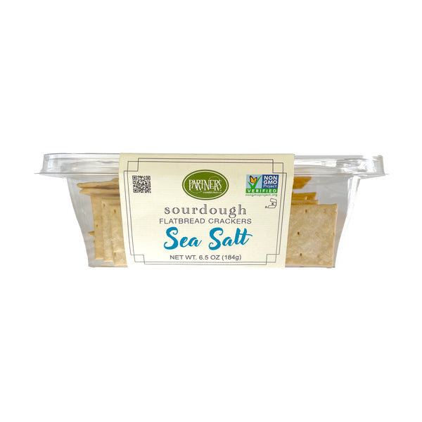 Sourdough Flatbread Crackers : Sea Salt 3-Pack Case