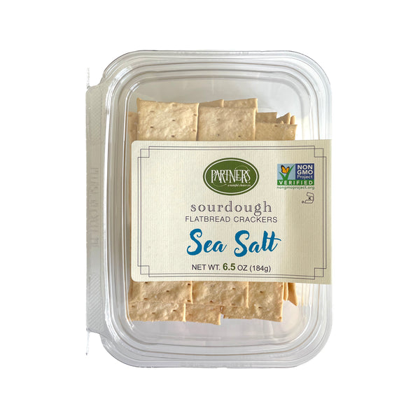 Sourdough Flatbread Crackers : Sea Salt 3-Pack Case