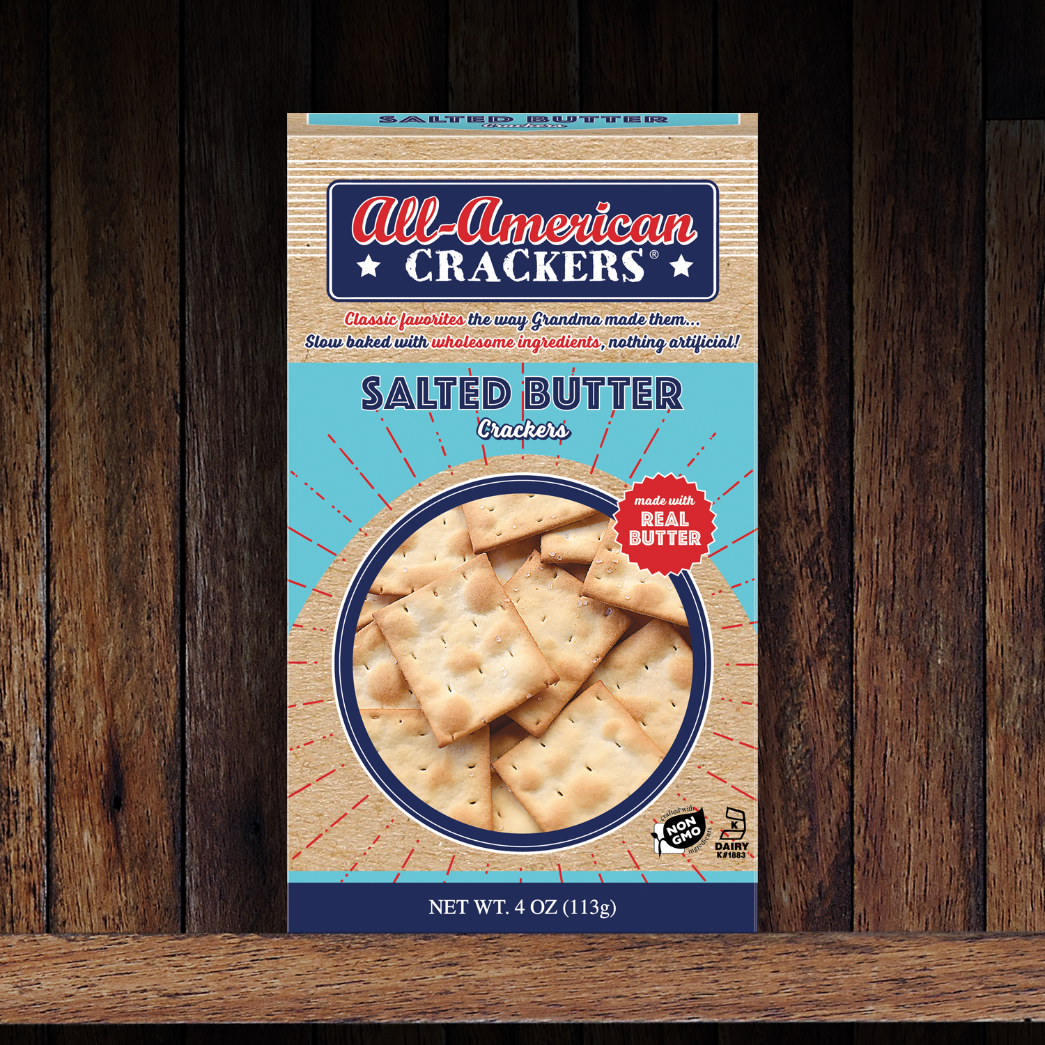 Snack Crackers : Salted Butter