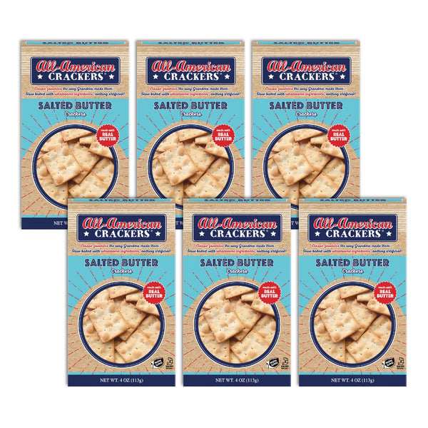 Snack Crackers : Salted Butter 6-Pack Case