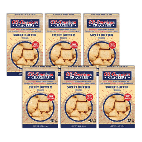 Snack Crackers : Sweet Butter 6-Pack Case