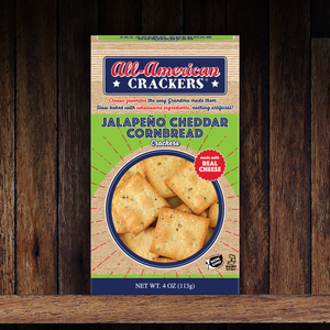 Snack Crackers : Jalapeño Cheddar Cornbread