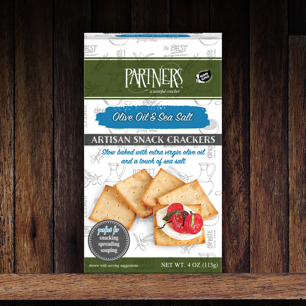 Snack Crackers : Olive Oil & Sea Salt 6-Pack Case