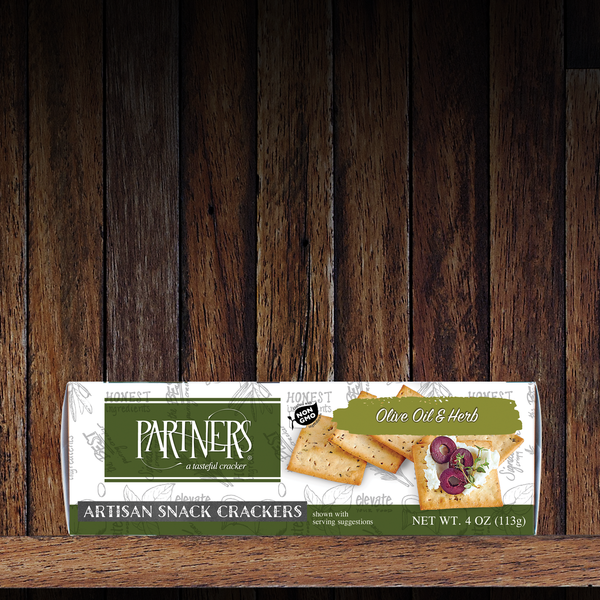 Snack Crackers : Olive Oil & Herb 6-Pack Case