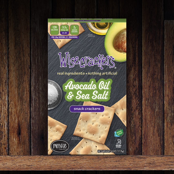 Snack Crackers : Avocado Oil & Sea Salt 6-Pack Case
