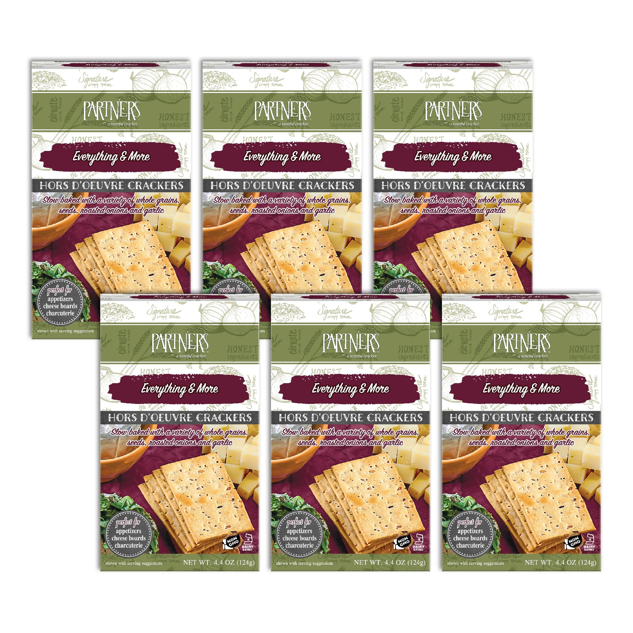 Hors d'Oeuvre Crackers : Everything & More 6-Pack