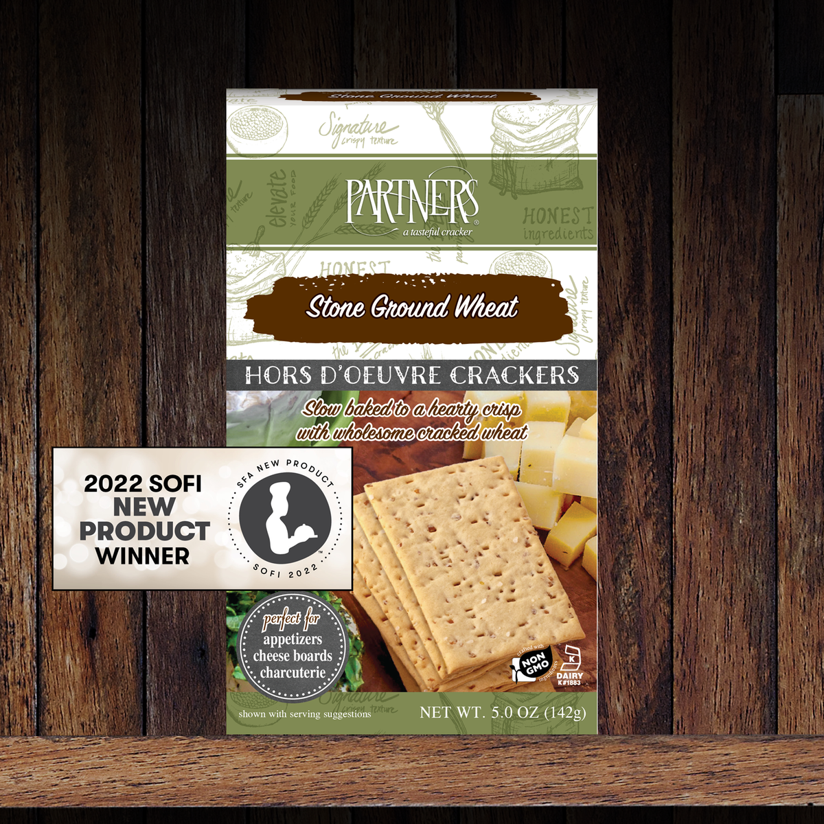 Partners : Hors d'Oeuvre Crackers : Stone Ground Wheat 6-Pack ...