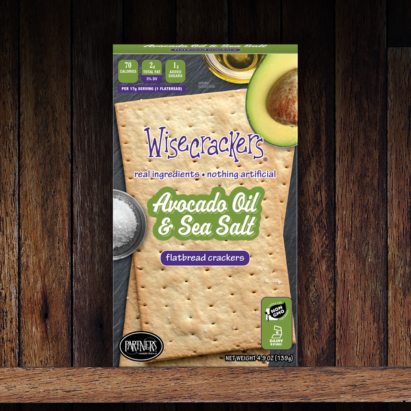 Flatbread Crackers : Avocado Oil & Sea Salt 6-Pack Case